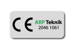Klistermærke-ce-type-ARP-Teknik-30x15
