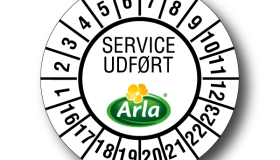 Klistermærke-kontrol-service-Arla-ø30